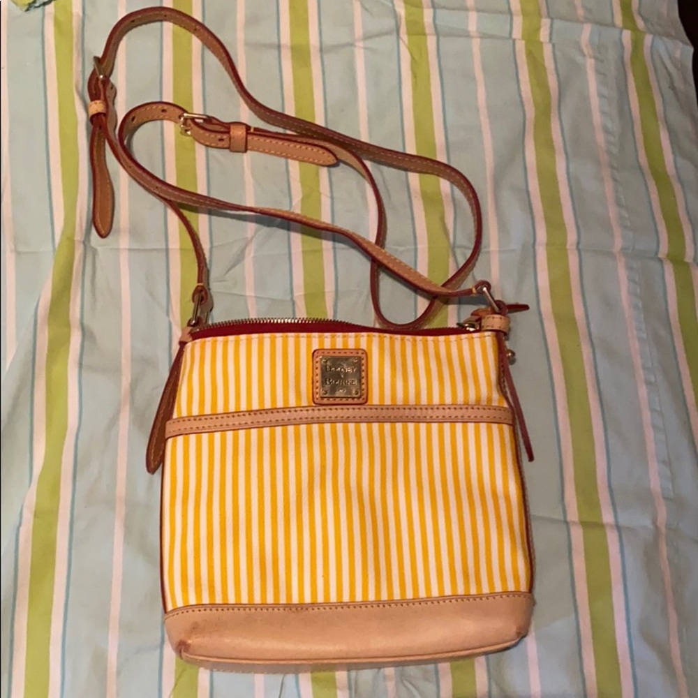 Dooney & Bourke Yellow and White crossbody bag